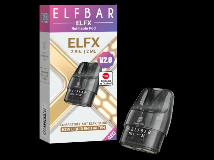 elfbar pods ohm ELFX Dual Mesh mit 0,8 Nic Salt elf bar pods nachfüllen Geschmack::Blackberry Ice Elfbar Ice King Erfahrungen