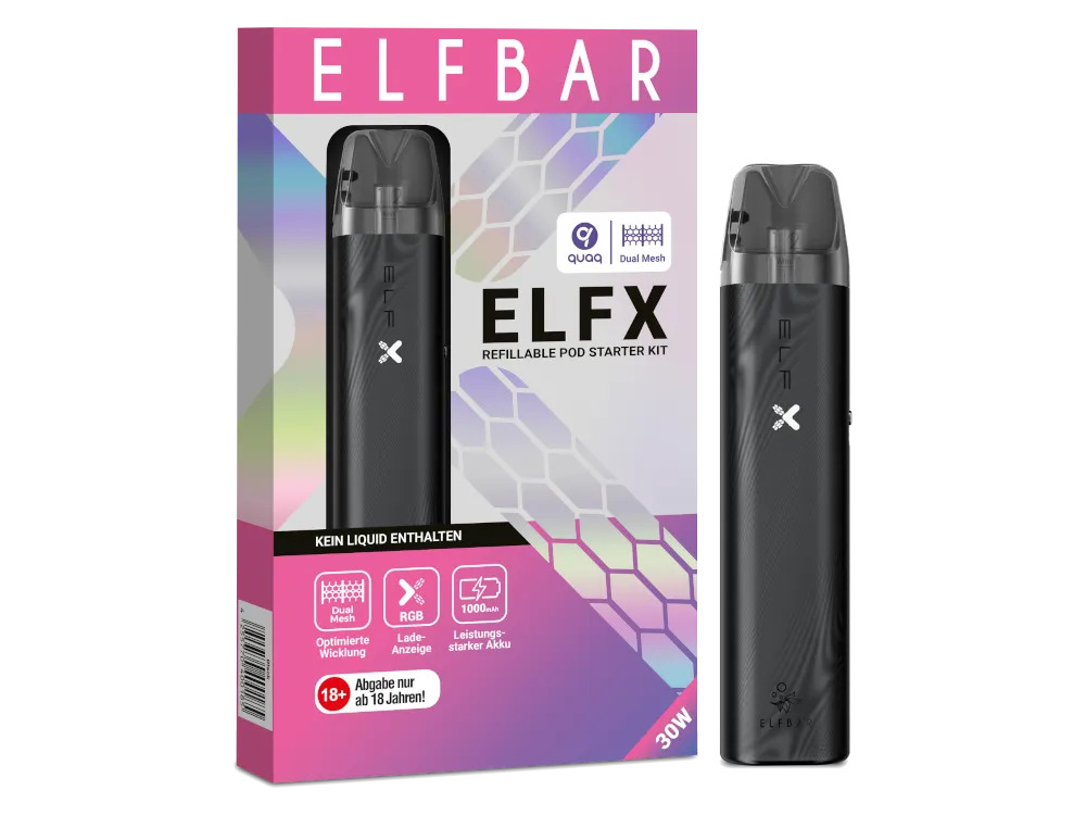 ElfBar ELFX Dual Mesh Pod Kit | Innovatives Vape by happy liquid